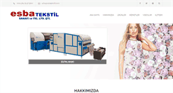 Desktop Screenshot of esbatekstil.com